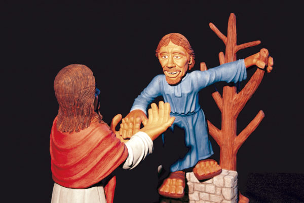 Jesus begegnet Zachäus – Detail