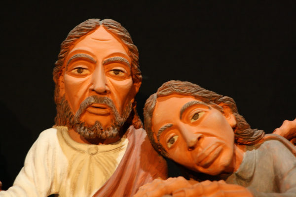 Abendmahl: Jesus mit Johannes