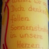 Kerze „Sonnenstrahlen“